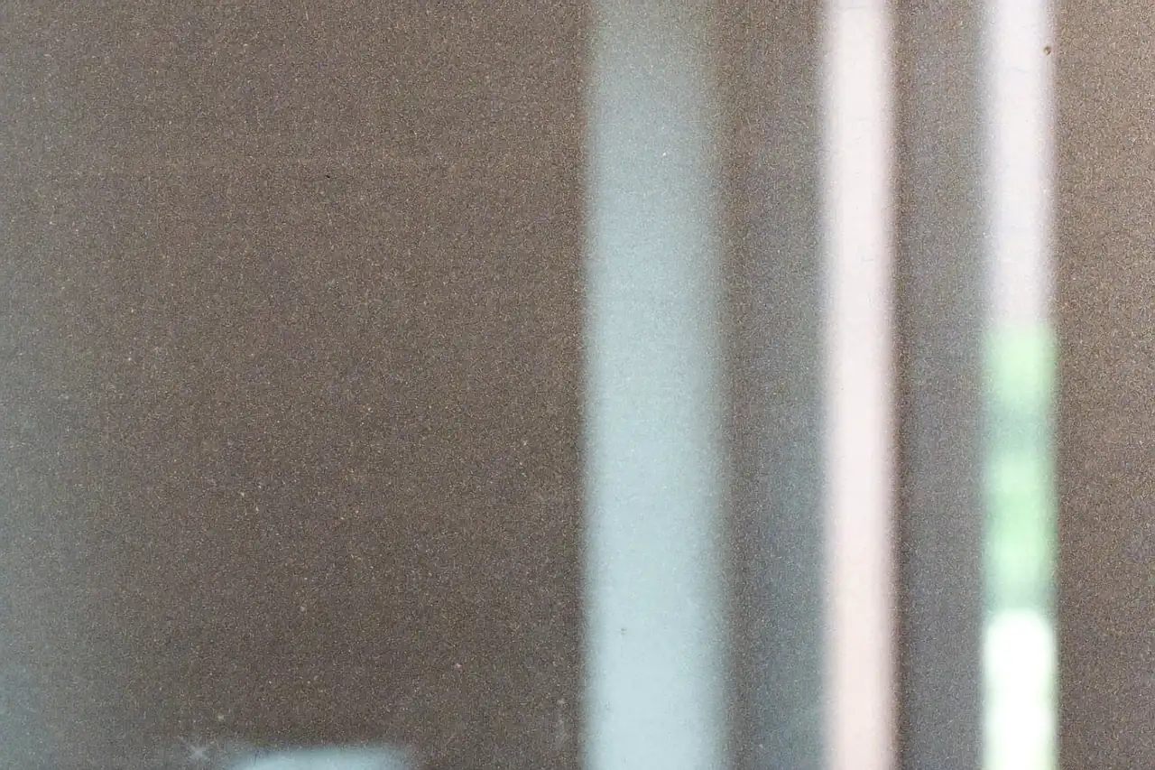 Detail of a coated low-emissivity glass pane