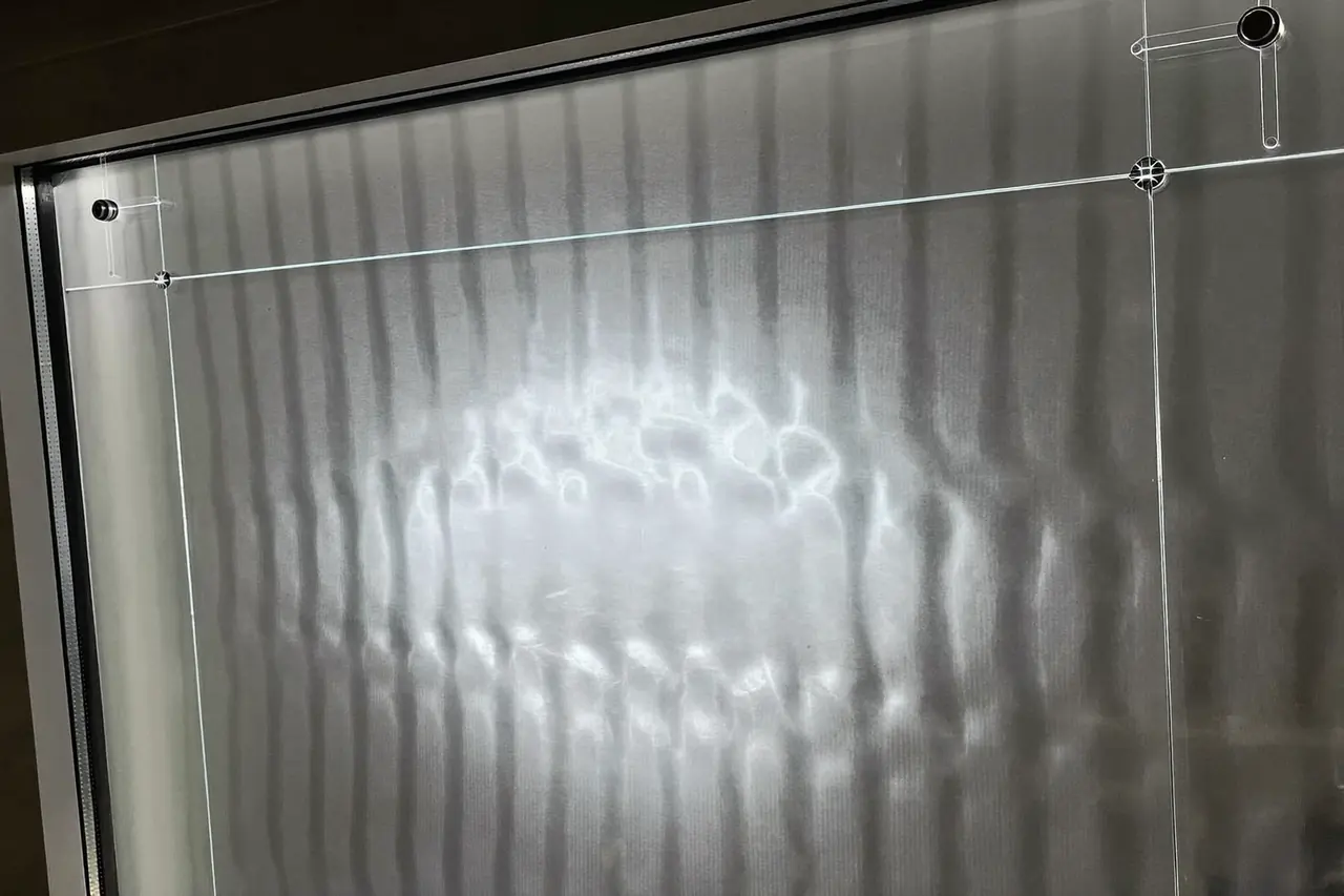 Toughened safety glass pane in a residential window